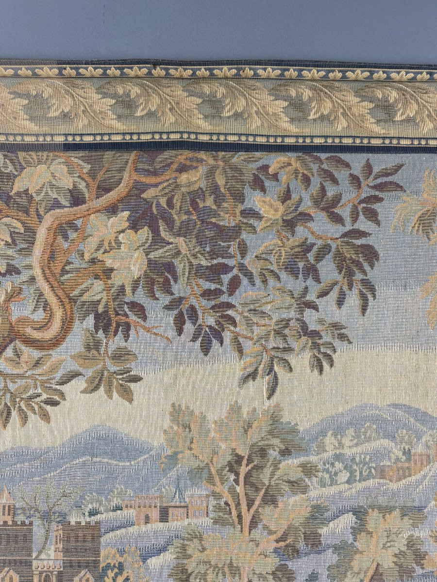Tapestry “verdure With Birds”, 20th Century-photo-1