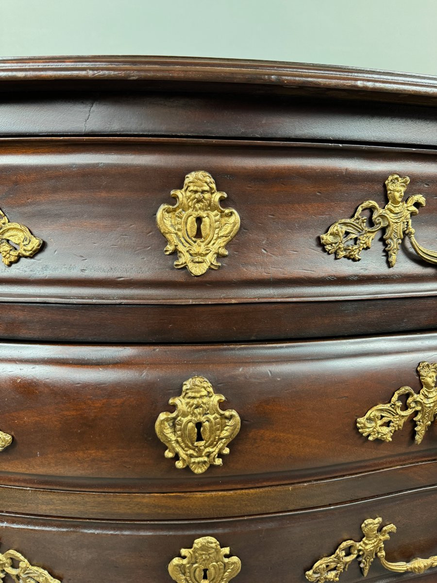 Commode Galbée de Style Louis XV , Époque Napoléon III -photo-6