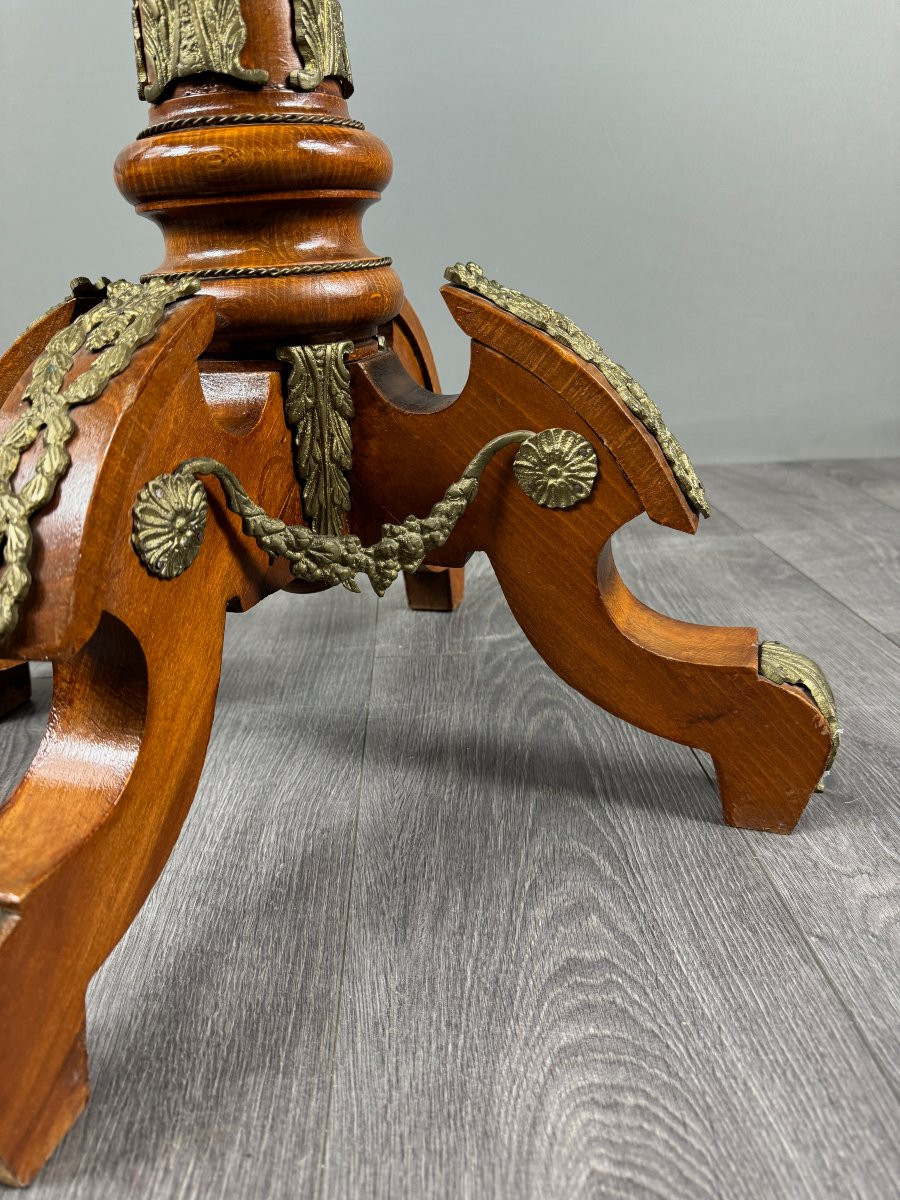 Louis XV Style Pedestal Table, 20th Century-photo-3