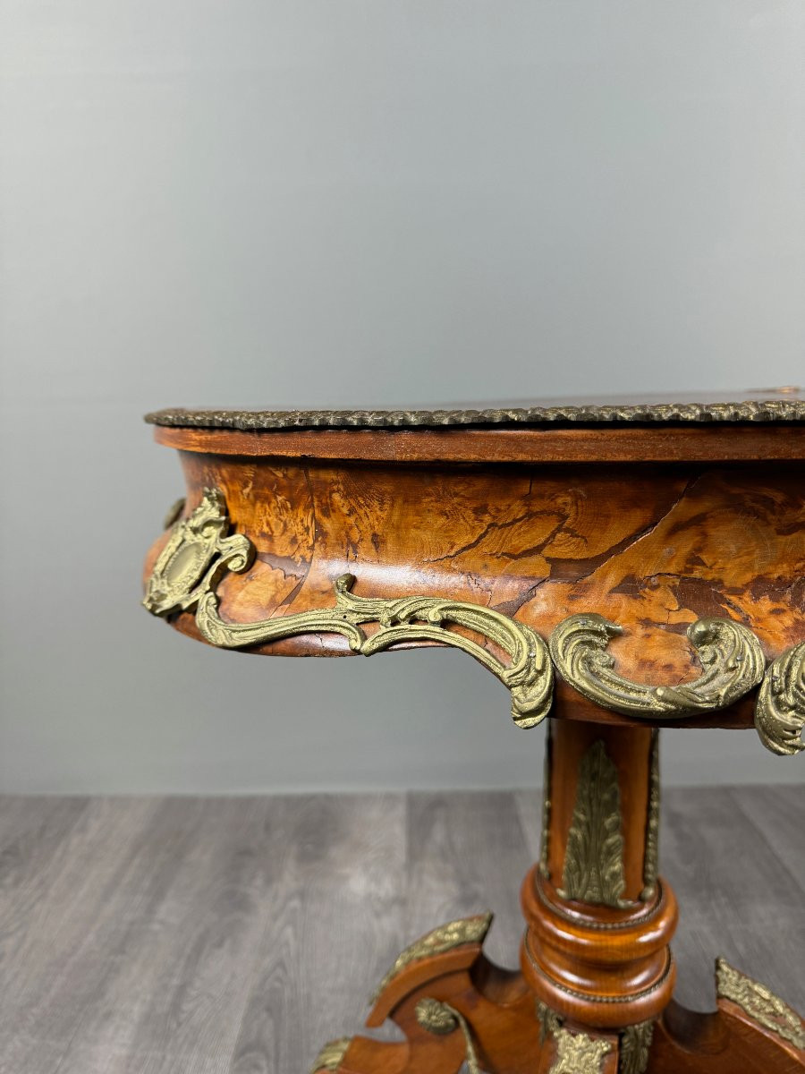 Louis XV Style Pedestal Table, 20th Century-photo-6