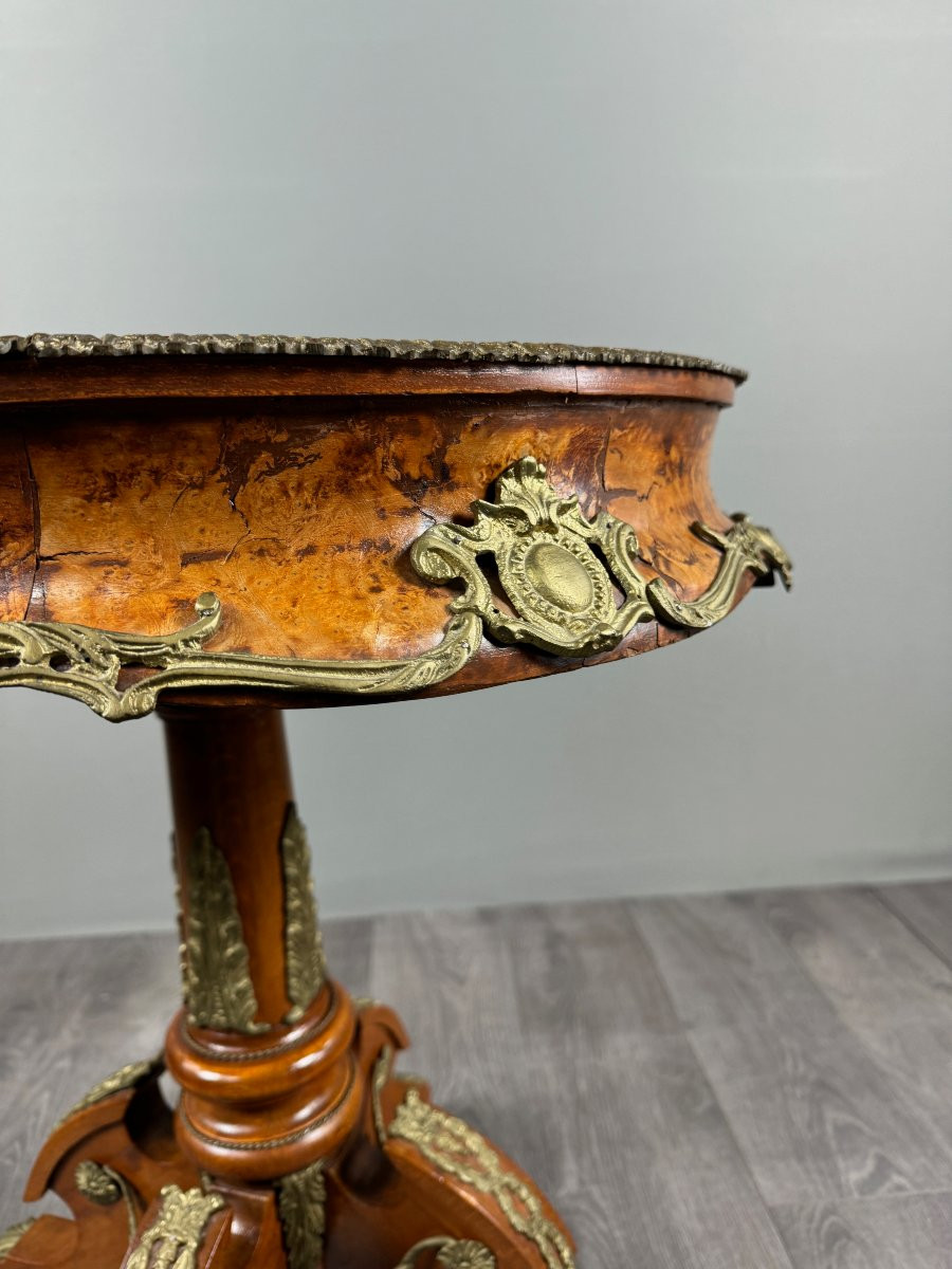 Louis XV Style Pedestal Table, 20th Century-photo-8
