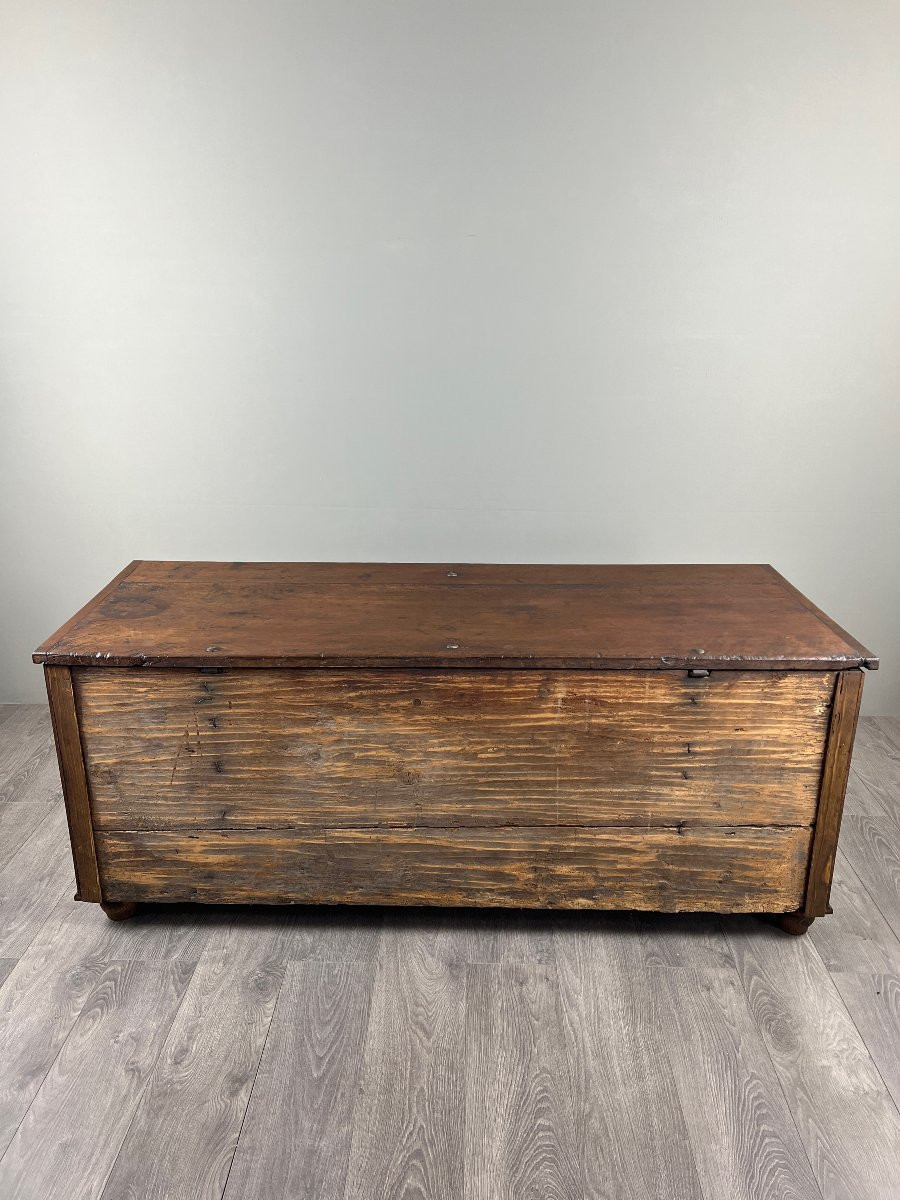 Grand coffre en bois sculpté, style Renaissance, XIXe siècle-photo-3