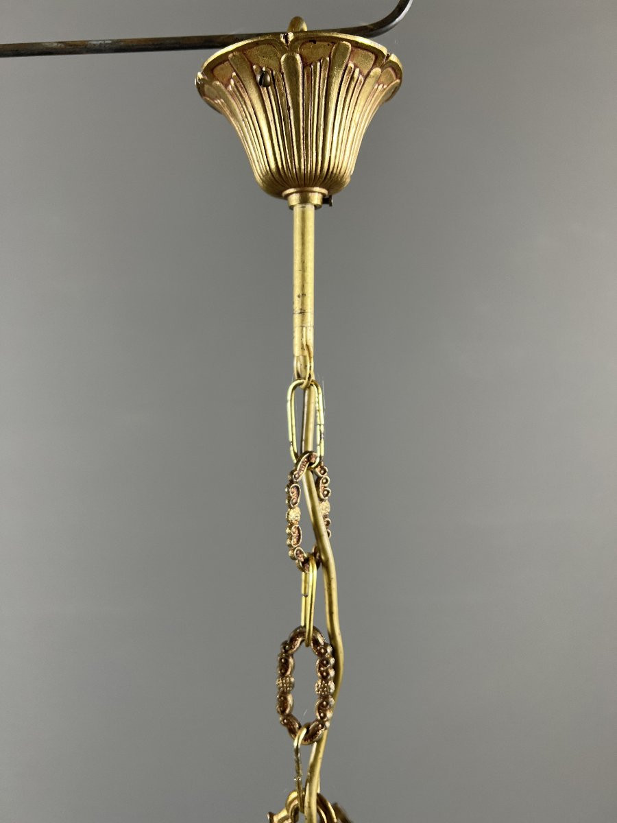 Paire de lanternes suspendues de style Louis XVI, XXe Siècle-photo-5