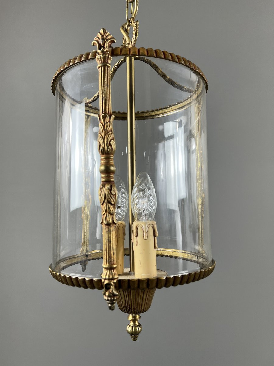Paire de lanternes suspendues de style Louis XVI, XXe Siècle-photo-6