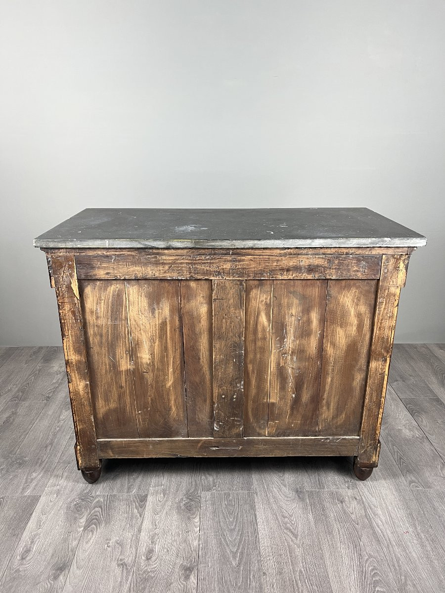 Empire-style Mahogany Chest Of Drawers, 19th Century-photo-1