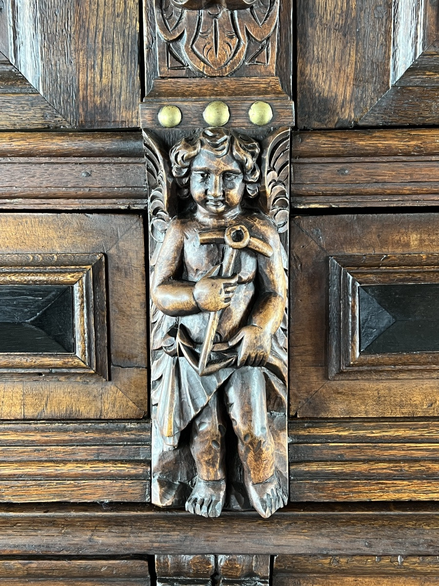 Buffet ancien en bois sculpté style Renaissance, fin XVIIIe / début XIXe siècle-photo-6