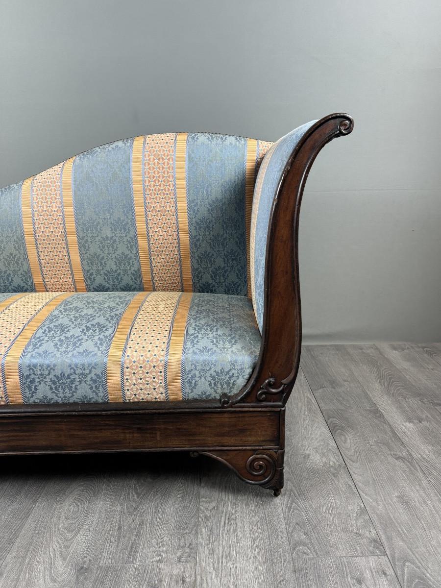 Restoration Period Chaise Longue, 19th Century-photo-3
