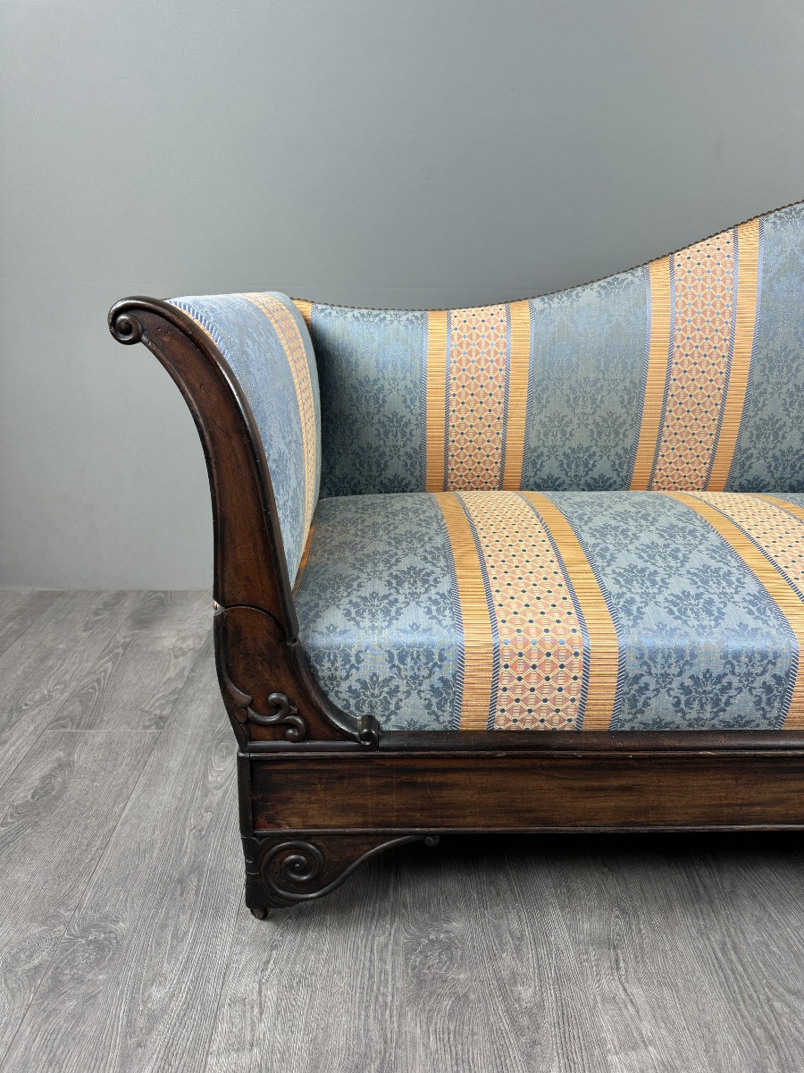 Restoration Period Chaise Longue, 19th Century-photo-4