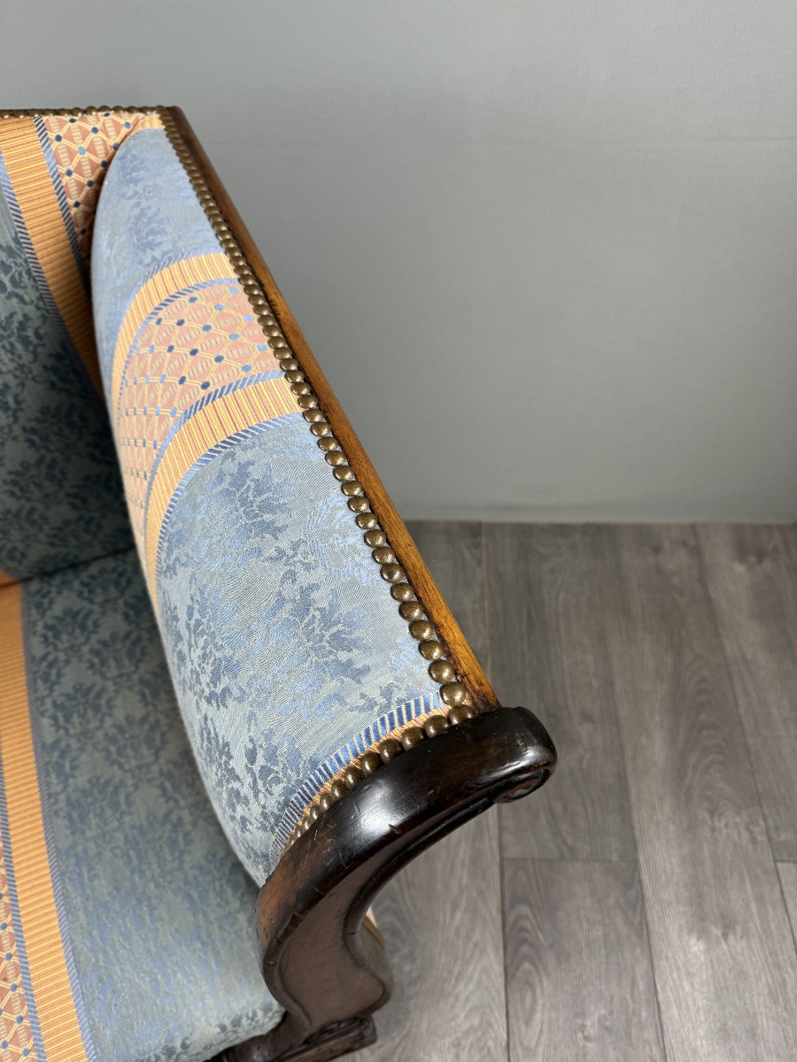 Restoration Period Chaise Longue, 19th Century-photo-6