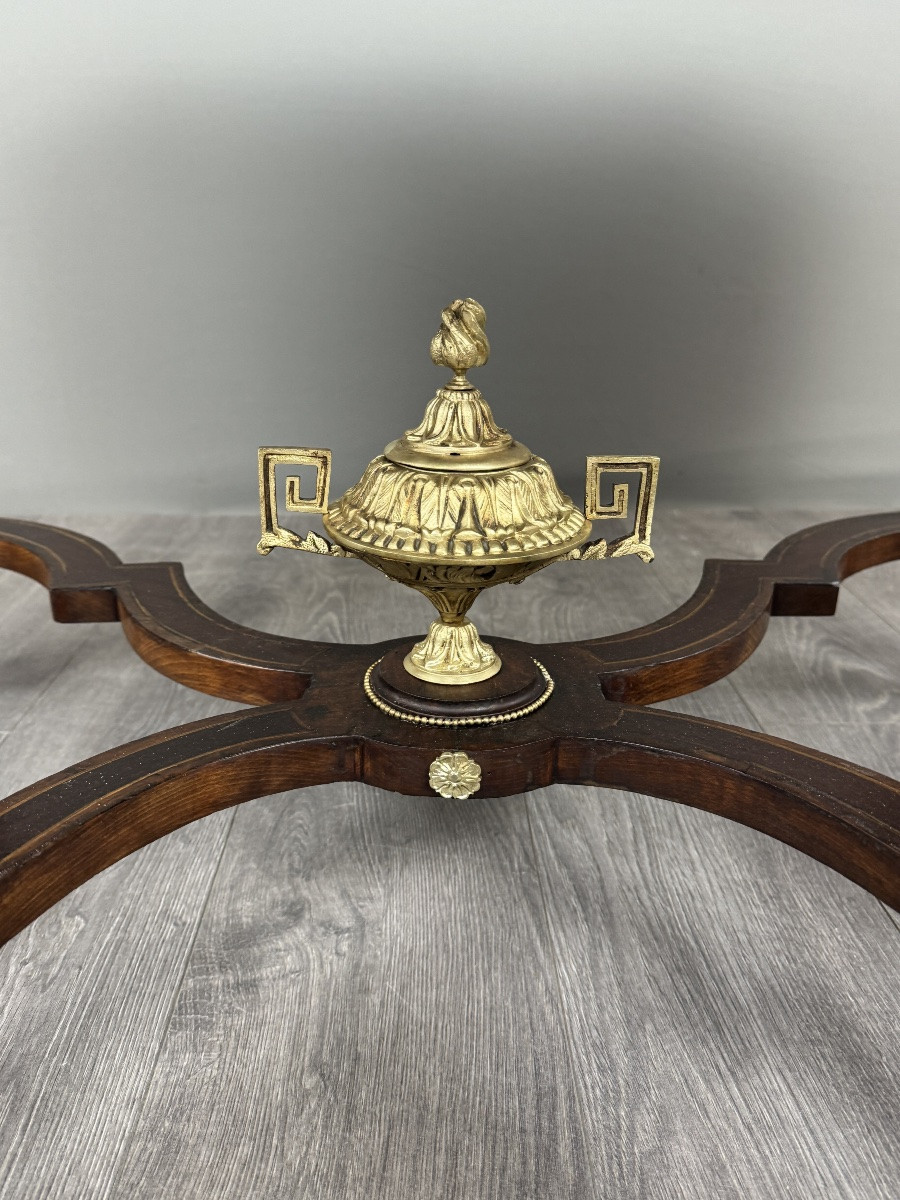 Napoleon III Marquetry Desk, 19th Century-photo-4