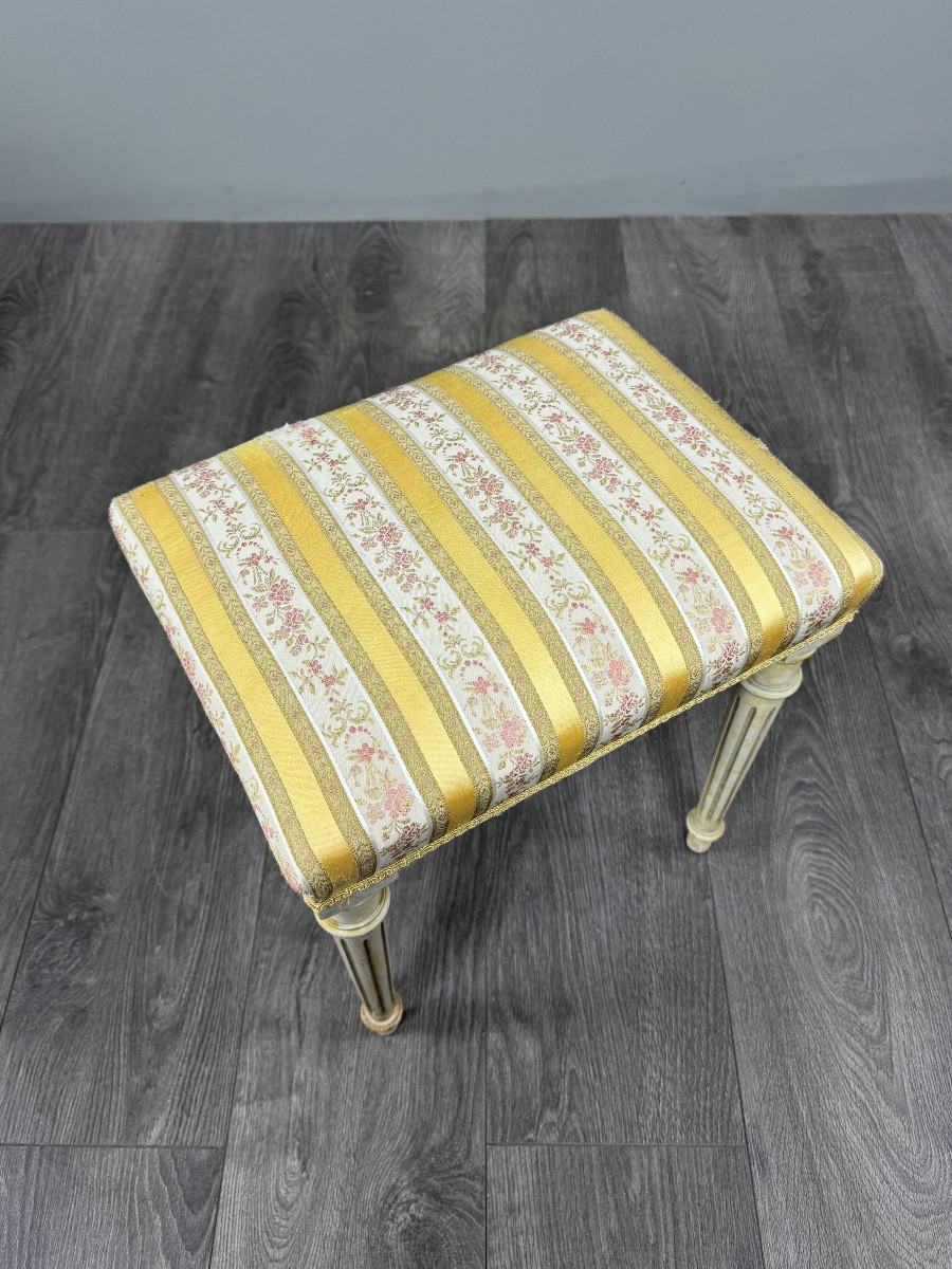 Pair Of Louis XVI Style Medallion Armchairs With Footrests, 20th Century-photo-2