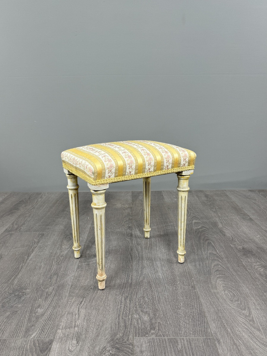 Pair Of Louis XVI Style Medallion Armchairs With Footrests, 20th Century-photo-8