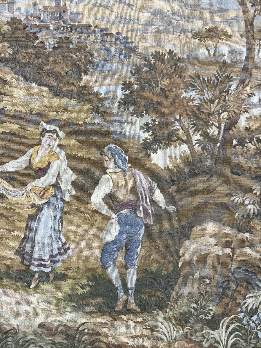 Large Gobelins-style Wall Tapestry, 20th Century-photo-4