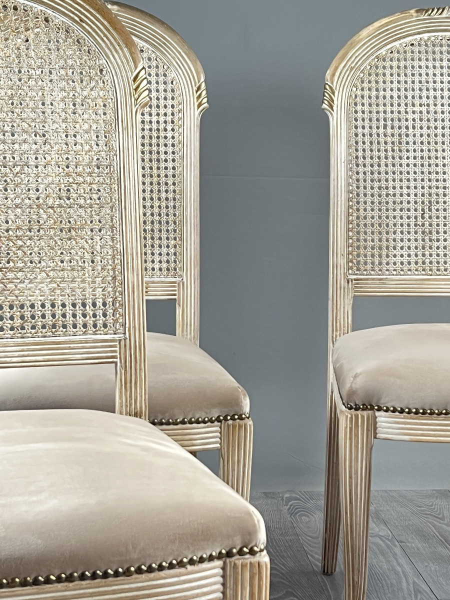 Suite de quatre chaises, XXe Siècle-photo-1