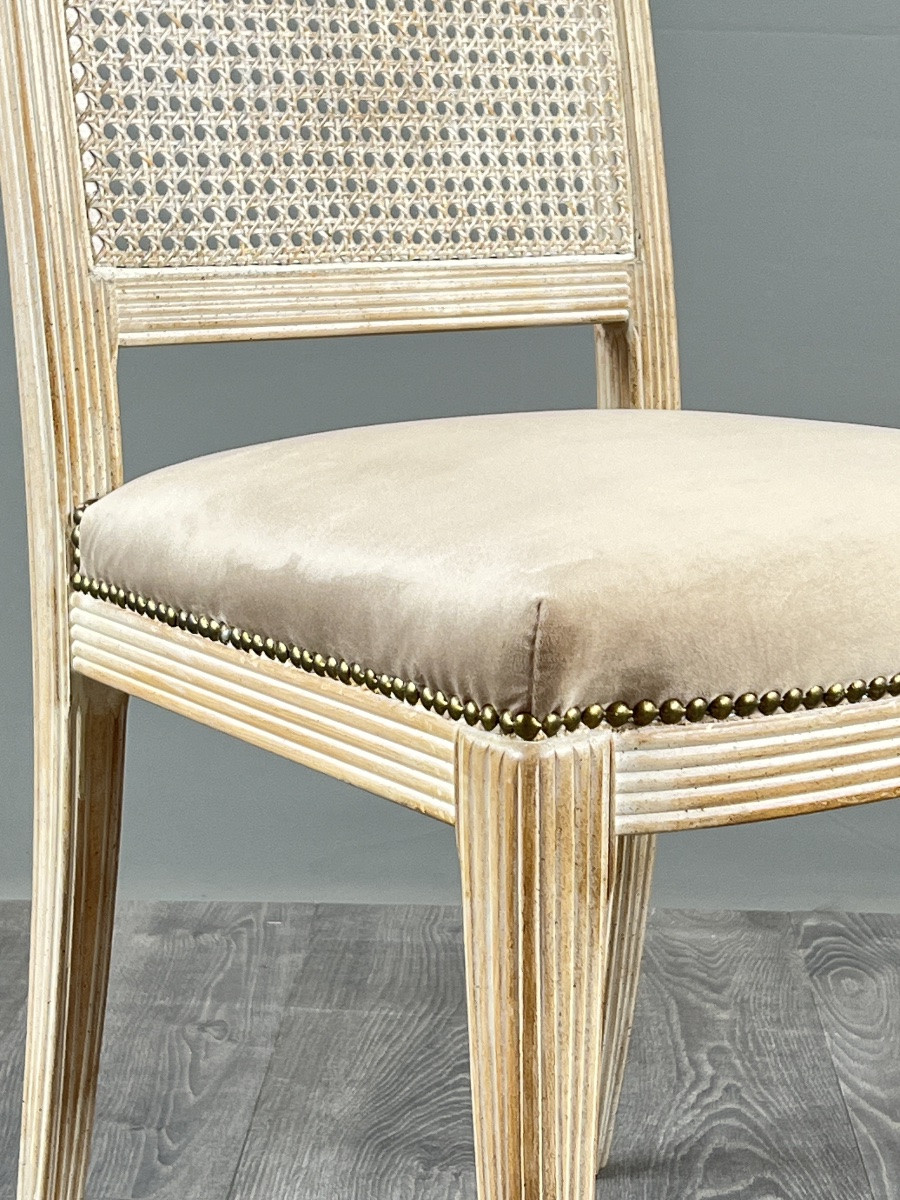 Suite de quatre chaises, XXe Siècle-photo-6