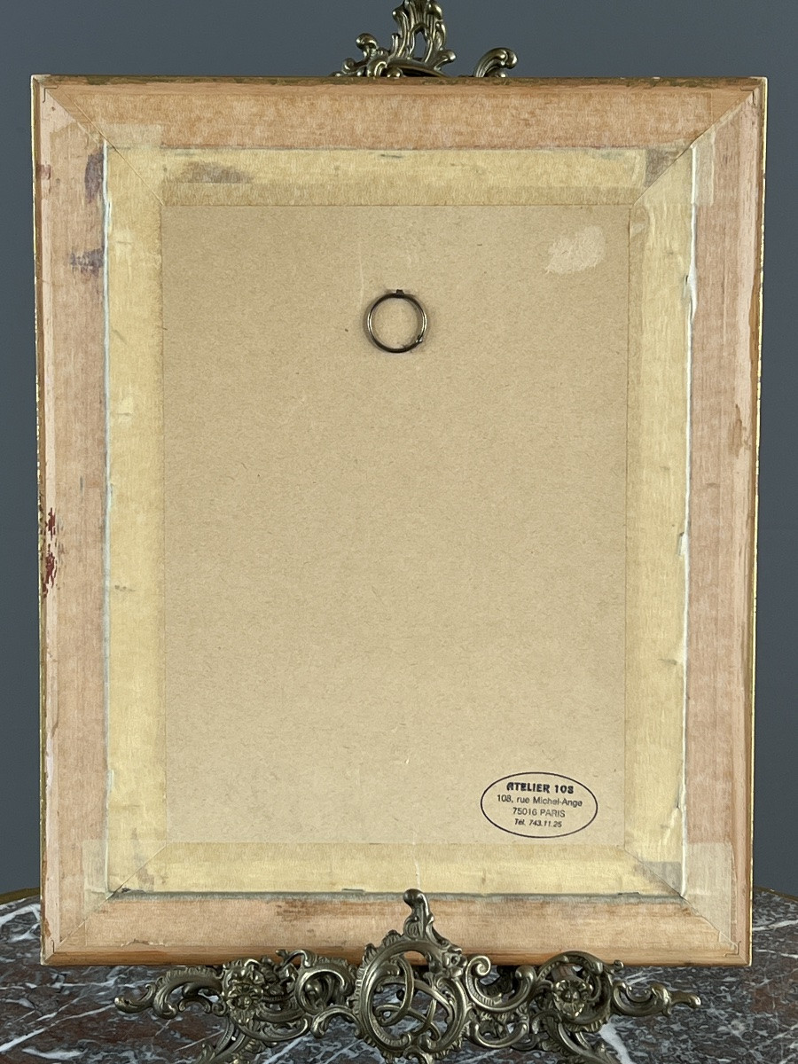 Still Life Painting With White Roses, 20th Century-photo-2