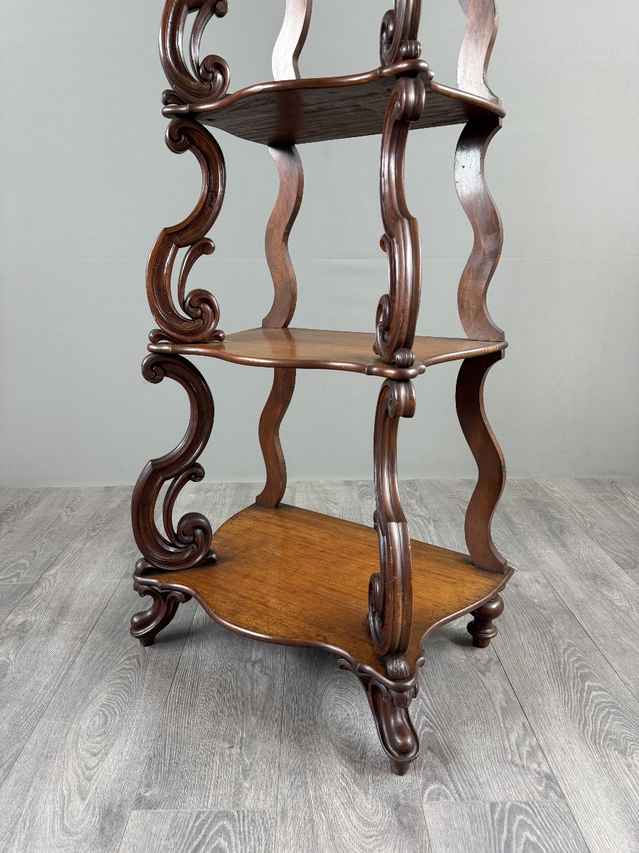 Carved Oak Shelf, 19th Century-photo-1