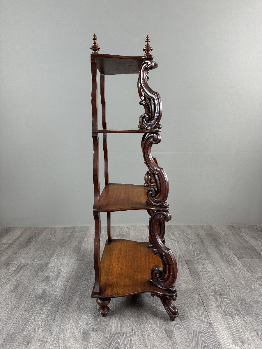 Carved Oak Shelf, 19th Century-photo-2