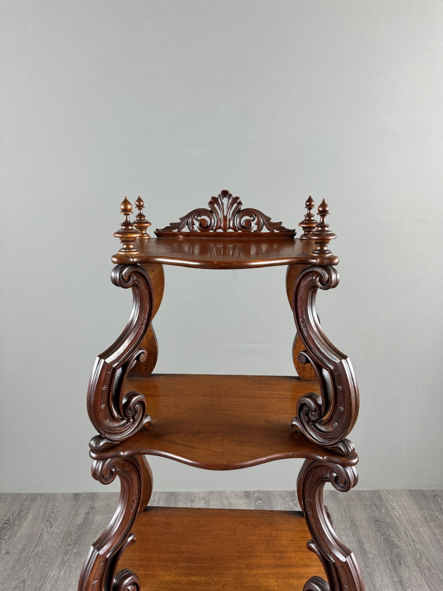 Carved Oak Shelf, 19th Century-photo-3