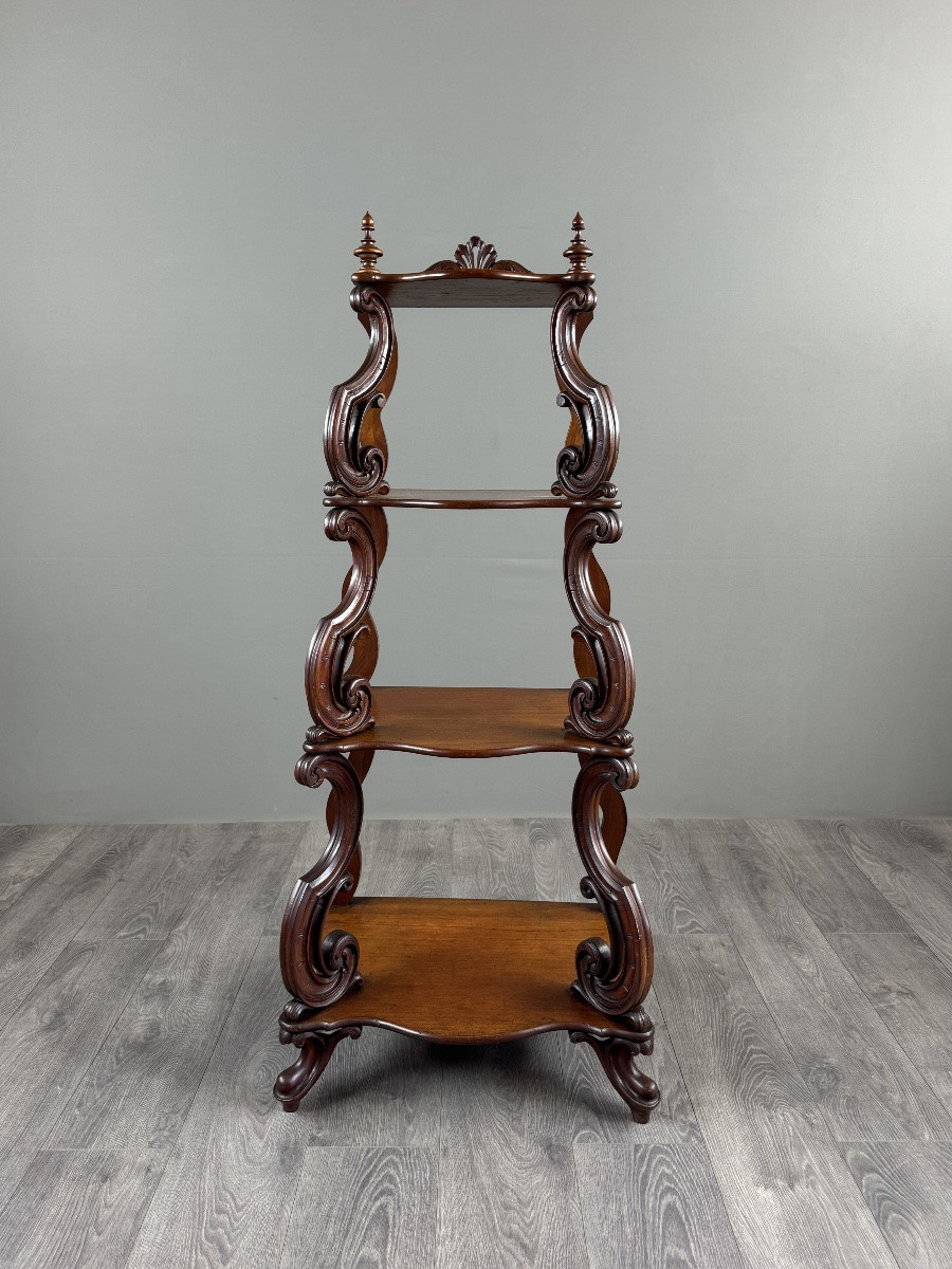 Carved Oak Shelf, 19th Century-photo-4