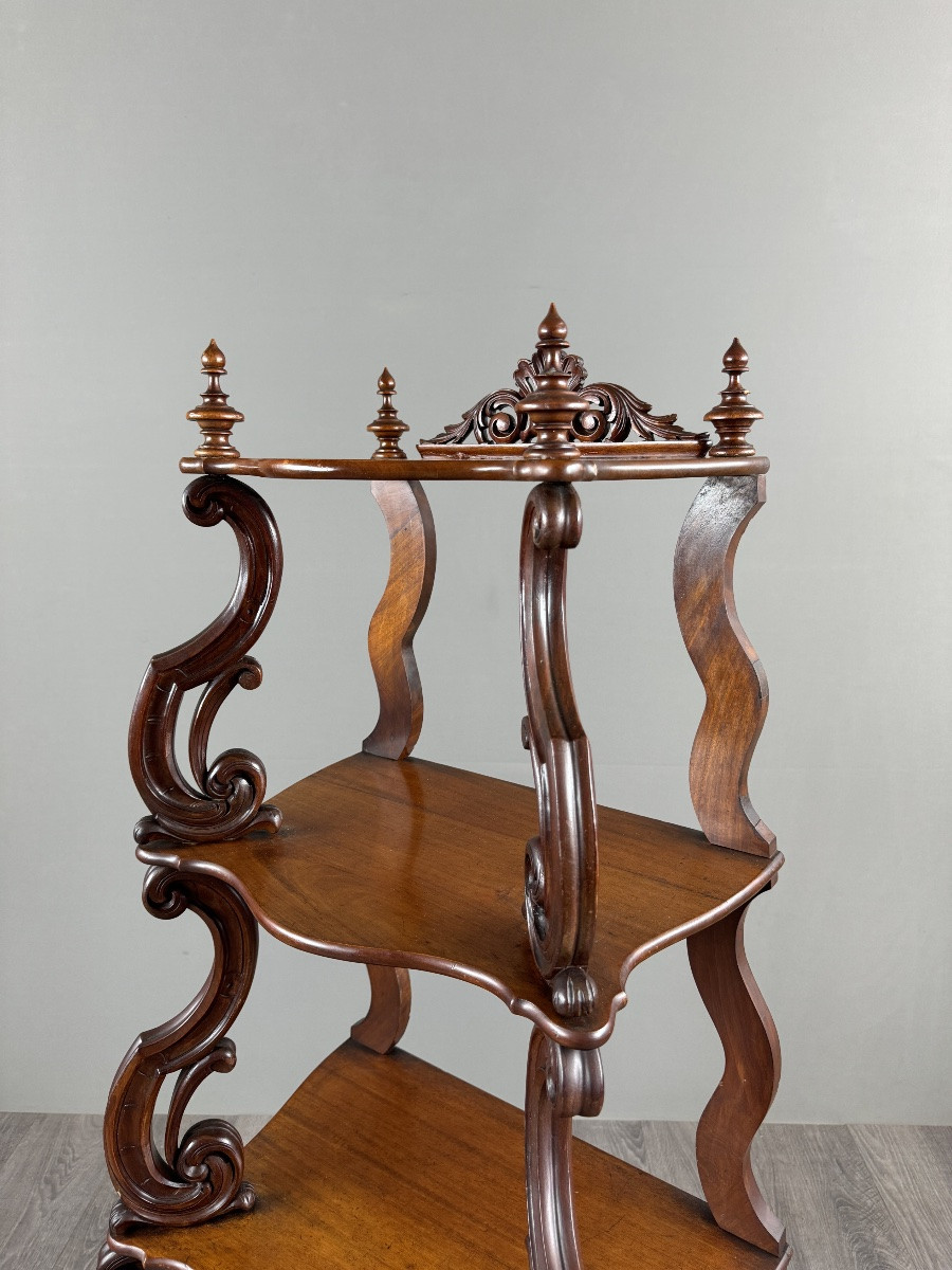 Carved Oak Shelf, 19th Century-photo-5