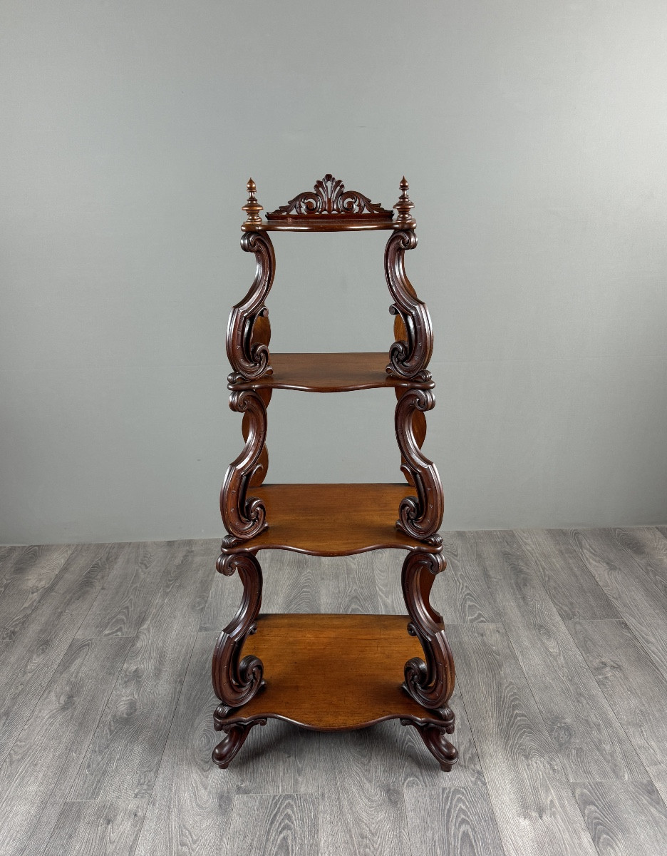 Carved Oak Shelf, 19th Century