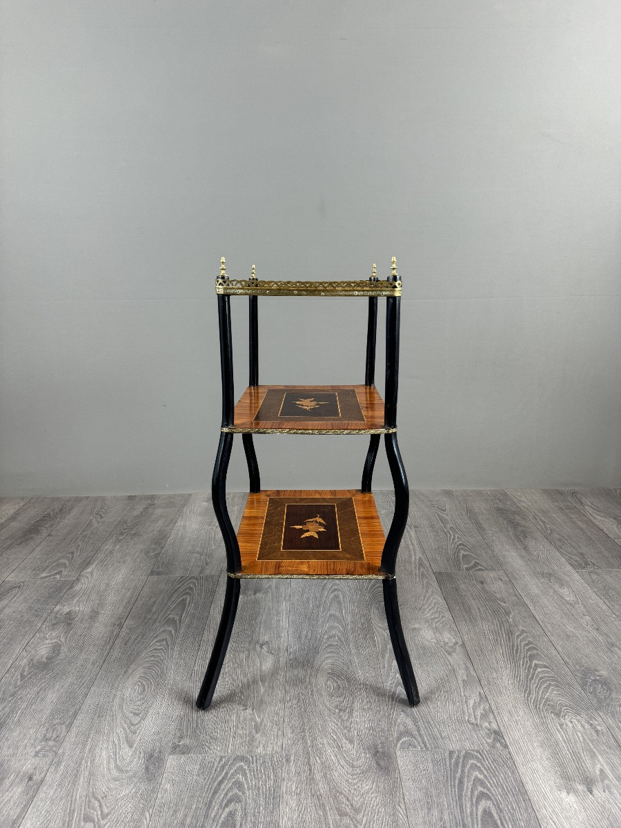Étagère en marqueterie, style Napoléon III, XIXe siècle-photo-1