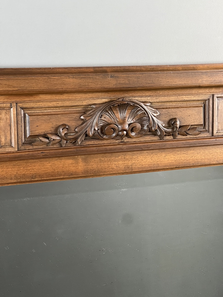 Miroir en bois sculpté, fin XIXe / début XXe siècle-photo-6
