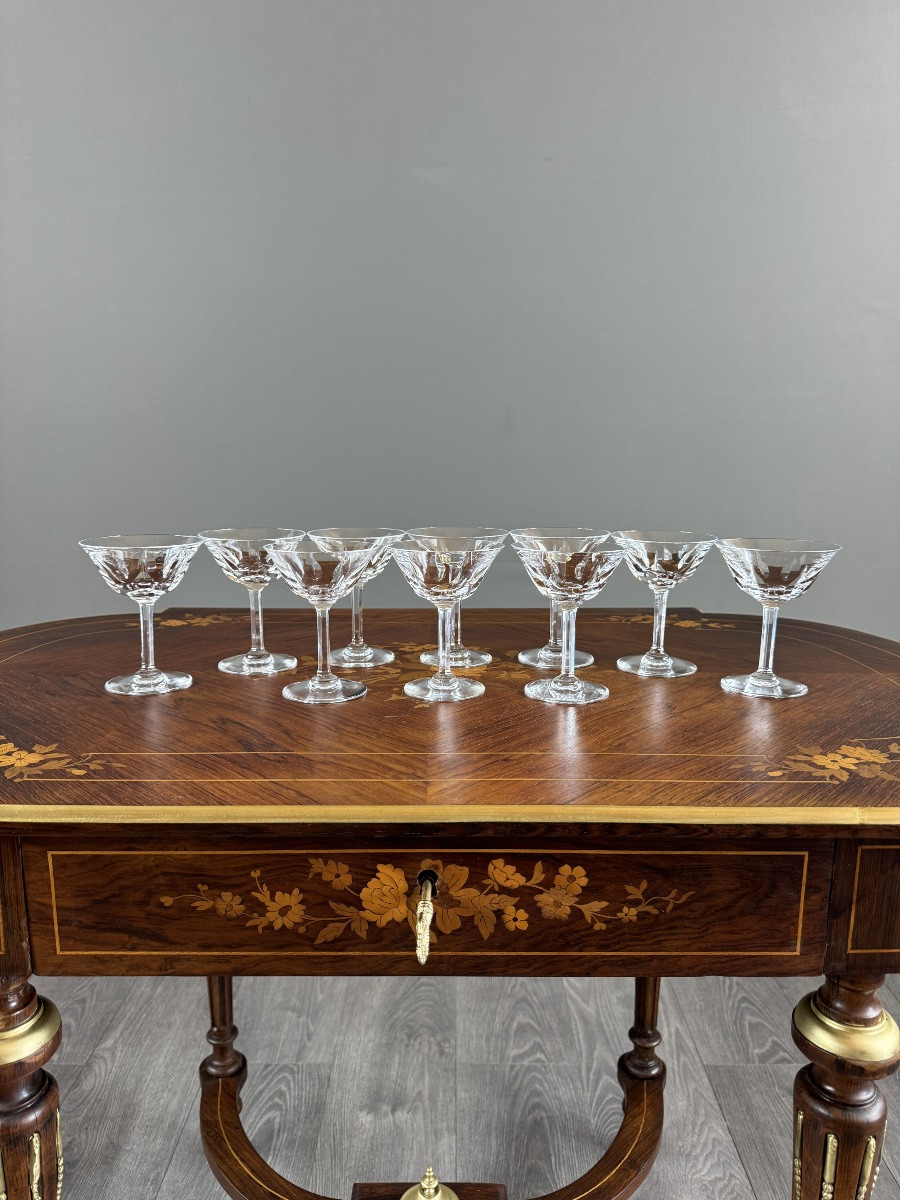 Service de 54  verres en cristal Saint Louis, modèle Cerdagne, XXe siècle-photo-3