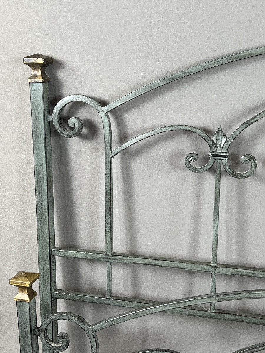 Lacquered Metal Bed, 20th Century-photo-2