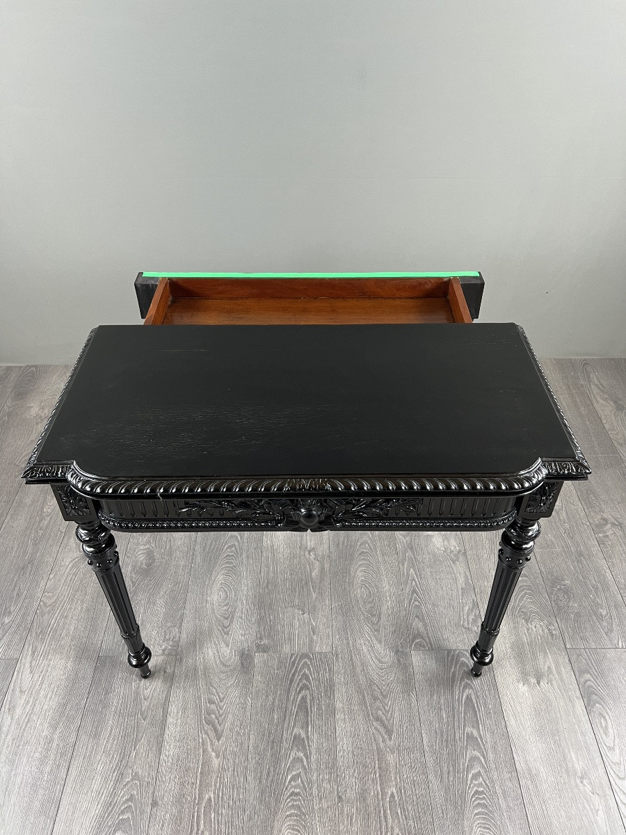Table à jeux de style Louis XVI, XIXe Siècle -photo-1