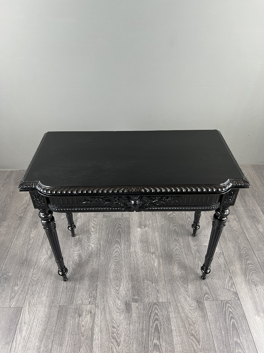 Table à jeux de style Louis XVI, XIXe Siècle -photo-4