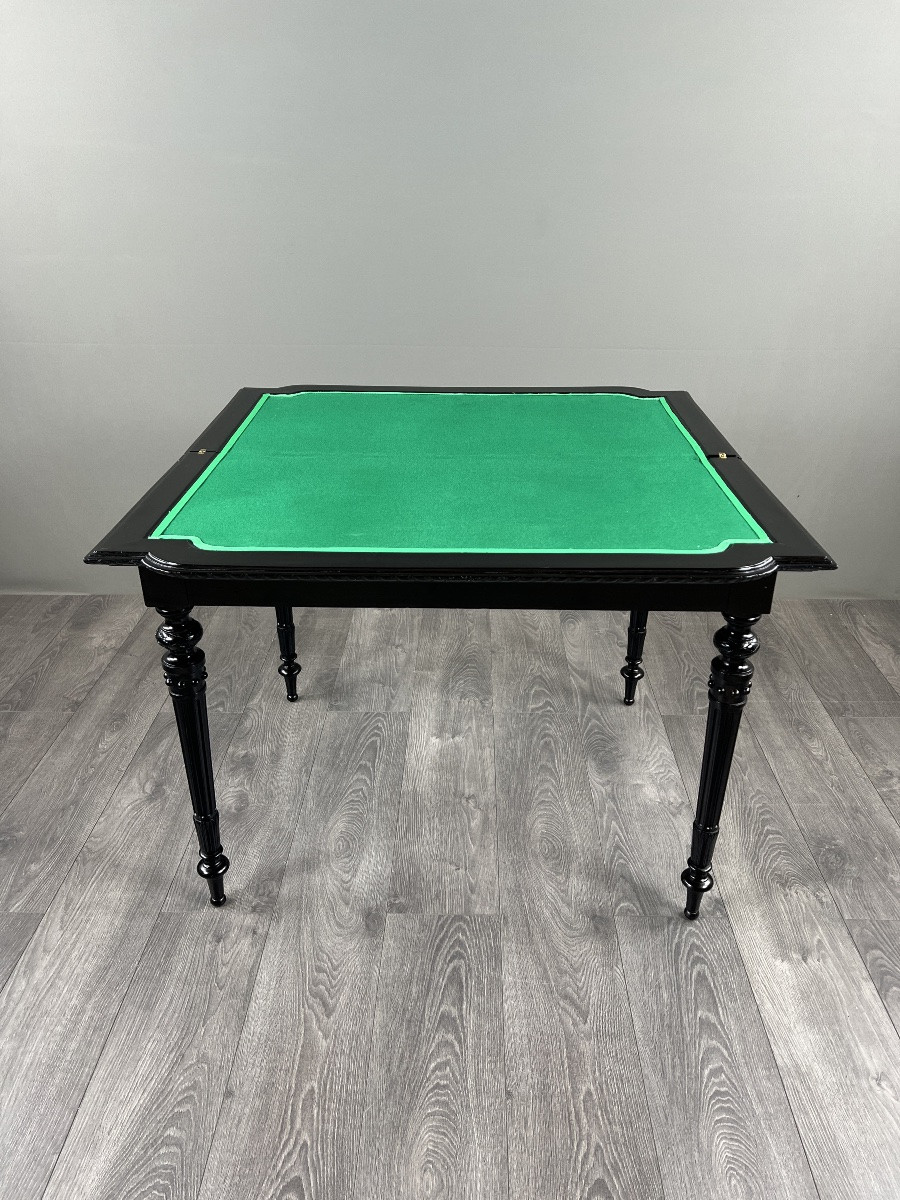 Table à jeux de style Louis XVI, XIXe Siècle -photo-6