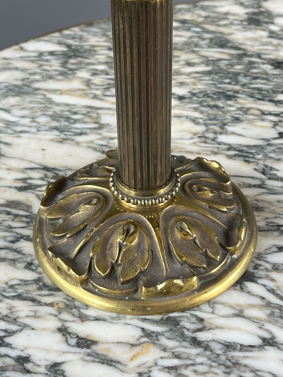 Pair Of 5-light Gilt Bronze Candelabra In The Louis XVI Style, 20th Century-photo-2