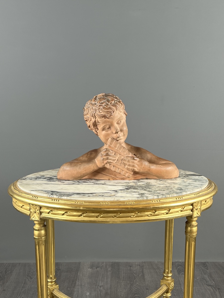 Terracotta Bust Of A Child Signed D. H. Chiparus, 20th Century-photo-4