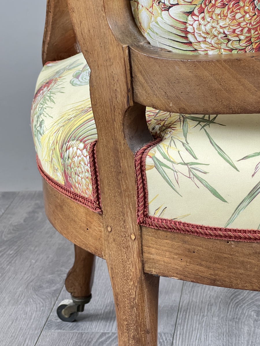 Antique Armchair In Carved Wood, Napoleon III Period, 19th Century-photo-6