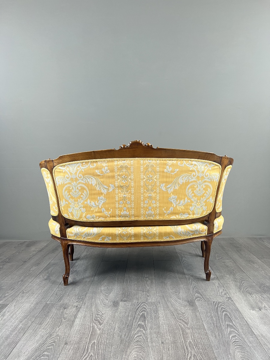 Louis XV Style Salon In Carved Wood, 19th Century-photo-3