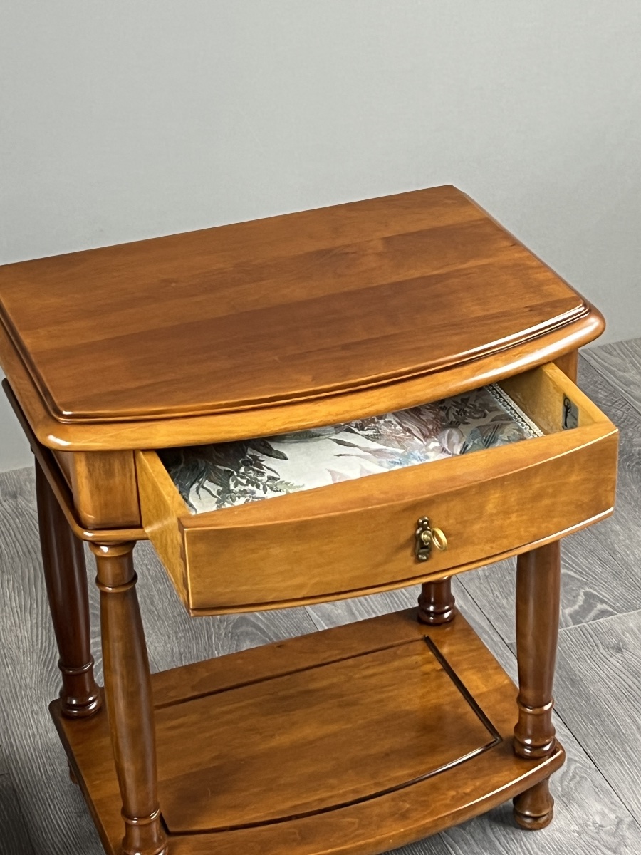 Pair Of Wooden Nightstands, 20th Century-photo-4