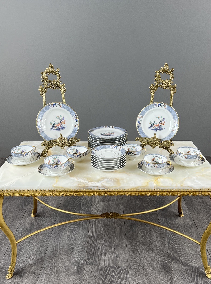 Haviland Limoges Porcelain Tea/coffee Set For 6 People, 20th Century-photo-1