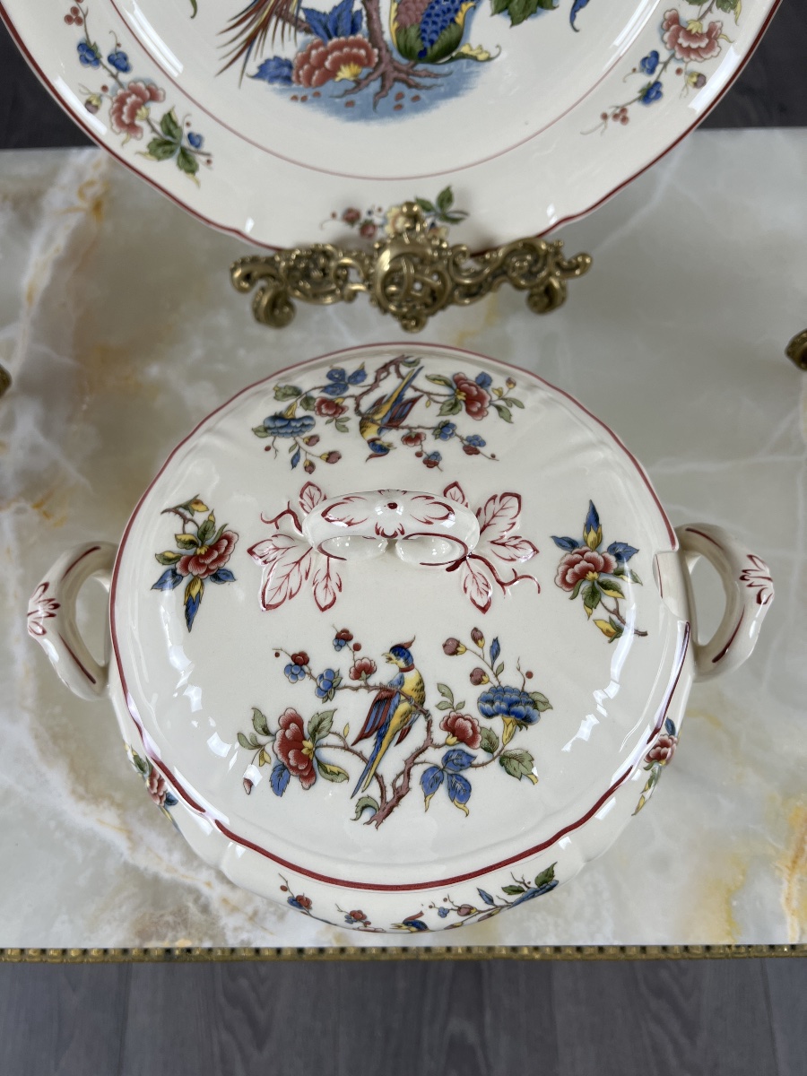 Important Villeroy & Boch “phoenix” Dinner Service, 61 Pieces, 20th Century-photo-3