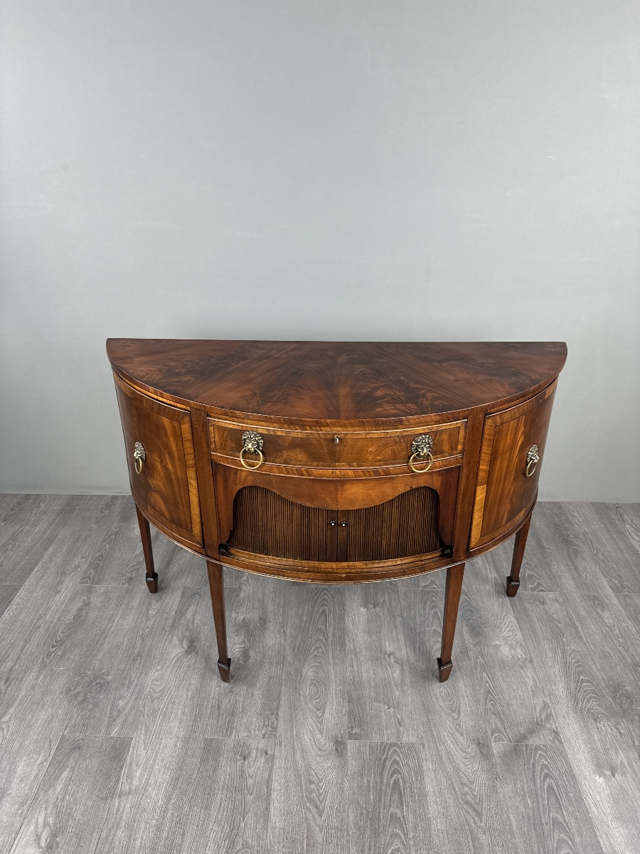 Buffet demi-lune, style Louis XVI, XIXe siècle-photo-2