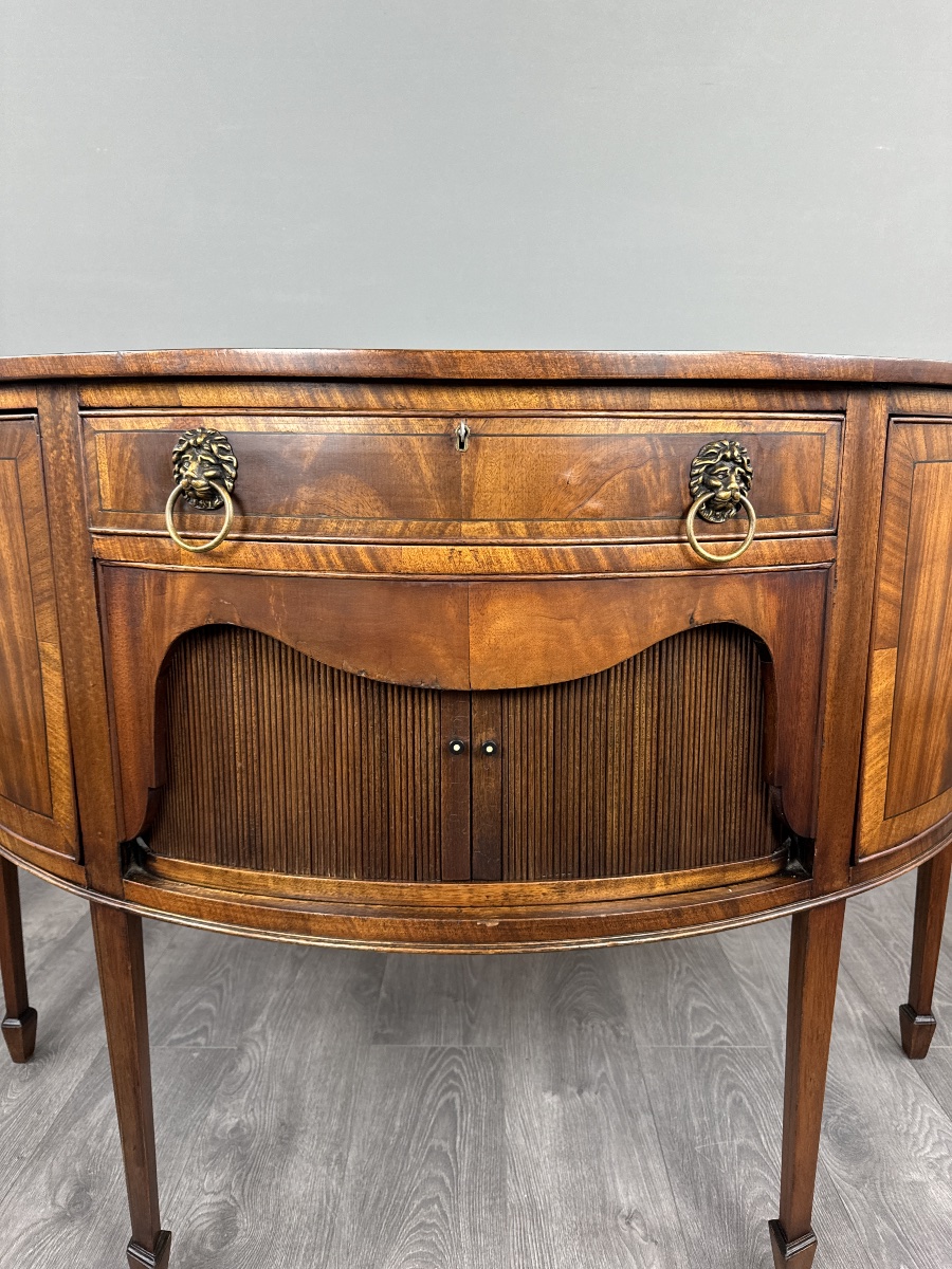 Buffet demi-lune, style Louis XVI, XIXe siècle-photo-3