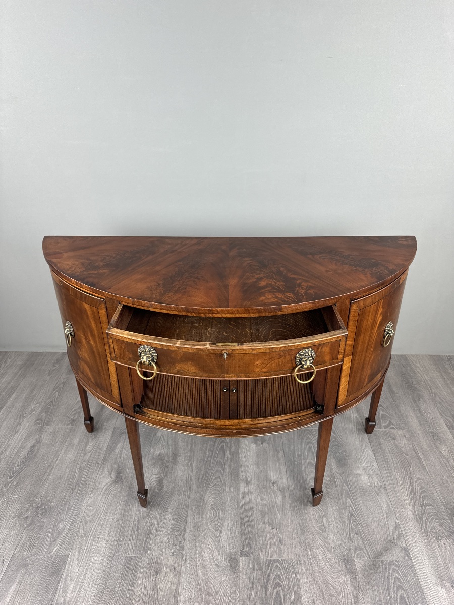 Buffet demi-lune, style Louis XVI, XIXe siècle-photo-4