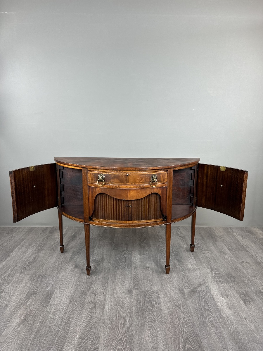 Buffet demi-lune, style Louis XVI, XIXe siècle-photo-1