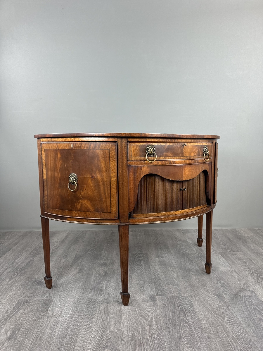 Buffet demi-lune, style Louis XVI, XIXe siècle-photo-3