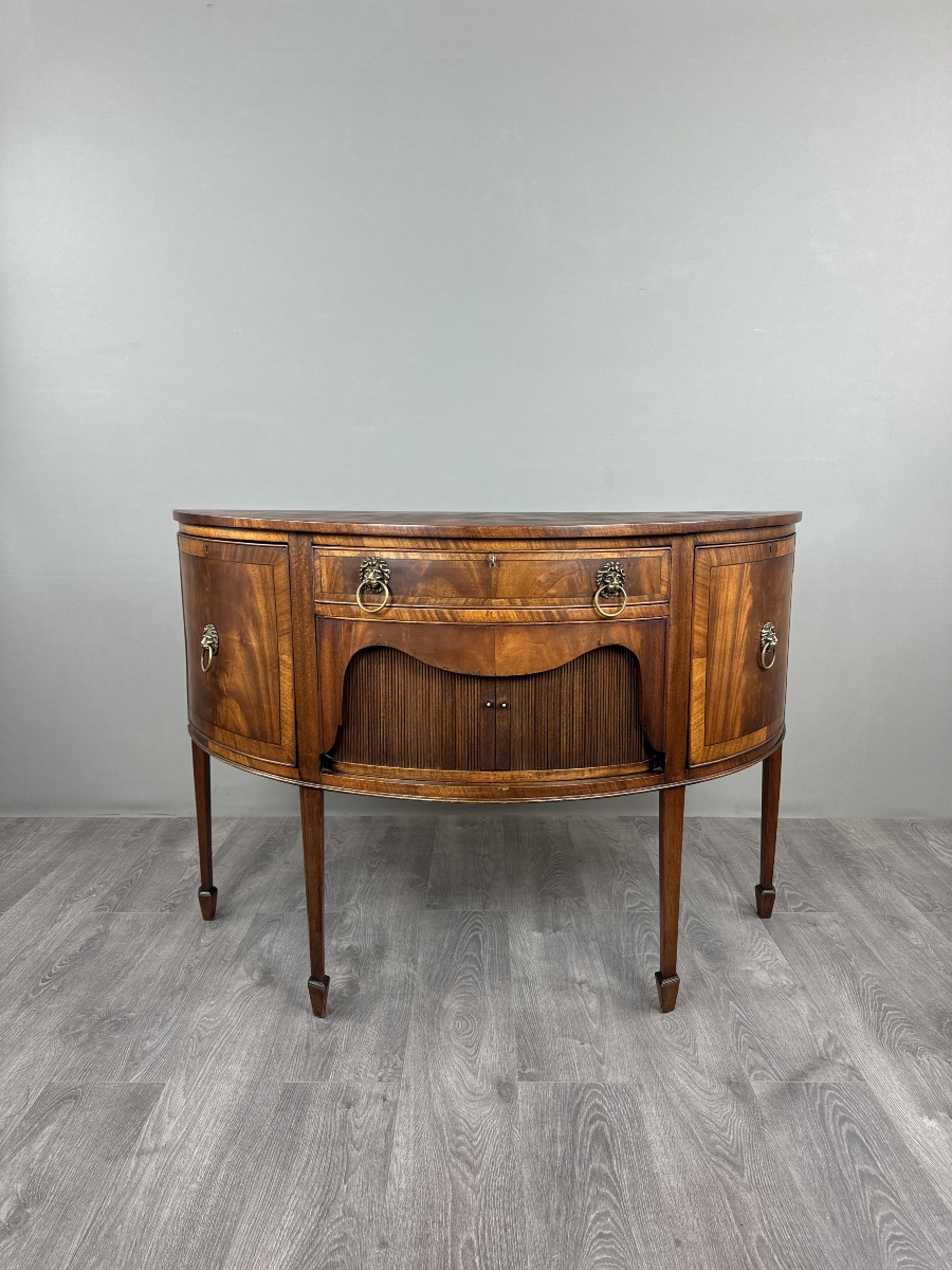 Buffet demi-lune, style Louis XVI, XIXe siècle-photo-5
