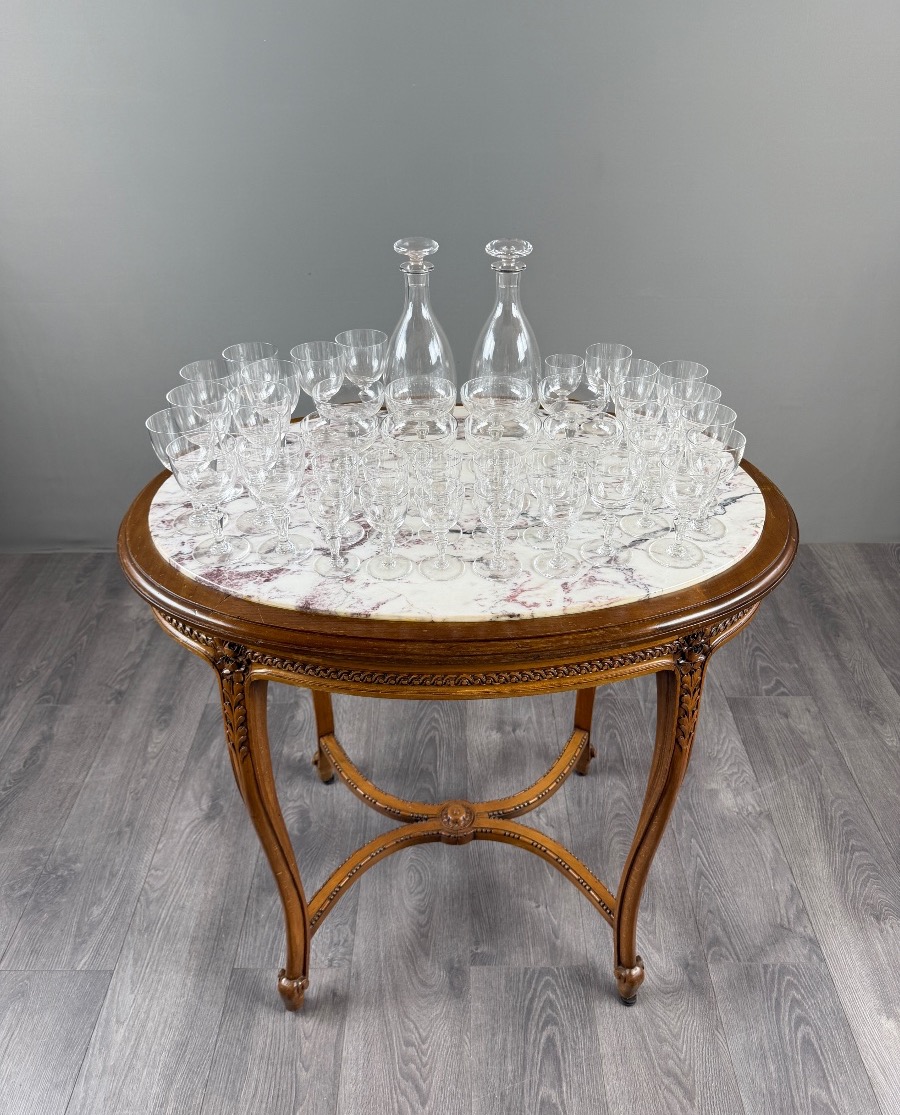 Important 43-piece Baccarat Crystal Glassware Set, 20th Century