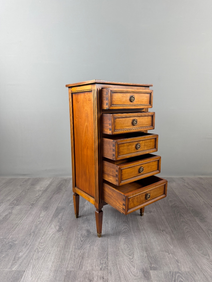 Pair Of Chest Of Drawers, Nightstands, Louis XVI Style, 19th Century-photo-3