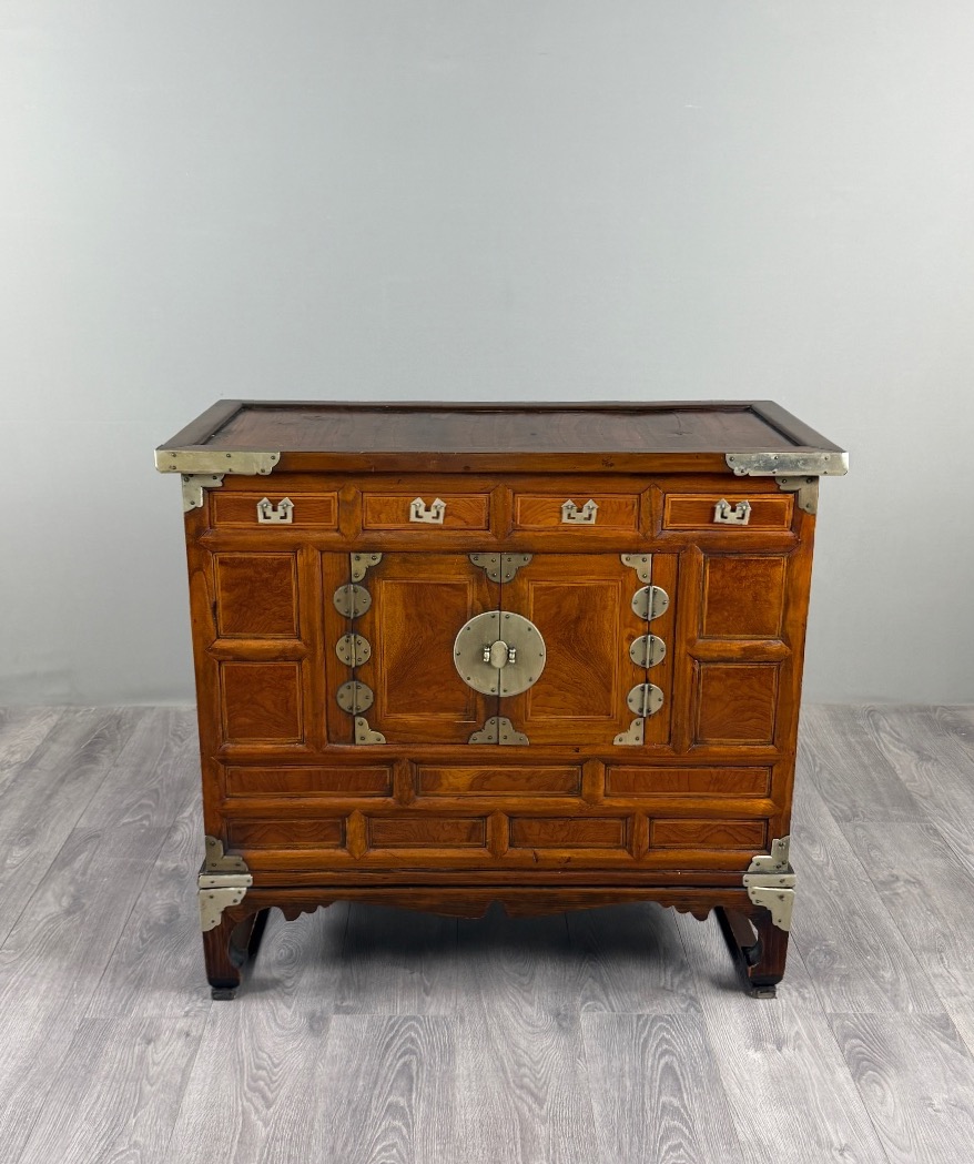 Asian Solid-wood Cabinet, 19th Century