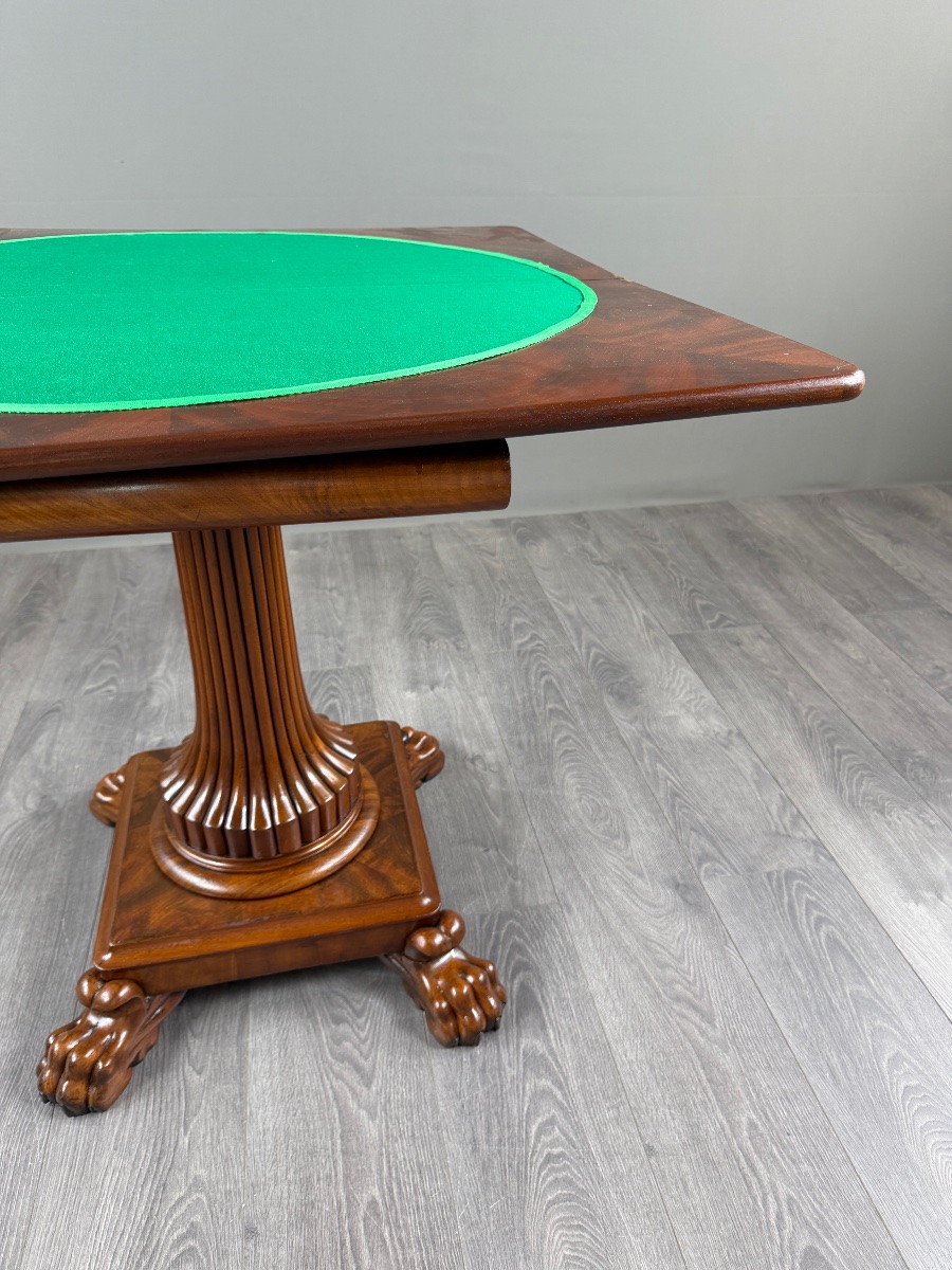 Mahogany Game Table, 19th Century-photo-5